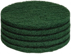 PRO-SOURCE - Stripping Pad - 14" Machine, Green Pad, Polyester - Exact Tool & Supply