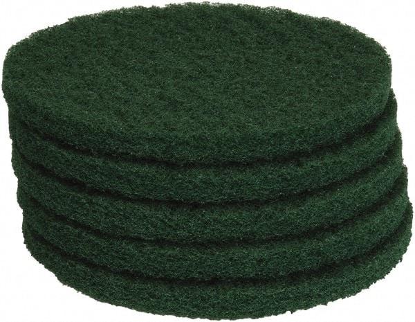 PRO-SOURCE - Stripping Pad - 13" Machine, Green Pad, Polyester - Exact Tool & Supply