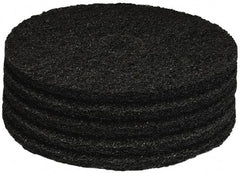 PRO-SOURCE - Stripping Pad - 17" Machine, Black Pad, Polyester - Exact Tool & Supply