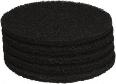 PRO-SOURCE - Stripping Pad - 15" Machine, Black Pad, Polyester - Exact Tool & Supply
