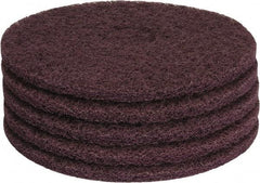PRO-SOURCE - Stripping Pad - 15" Machine, Maroon Pad, Polyester - Exact Tool & Supply