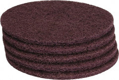 PRO-SOURCE - Stripping Pad - 14" Machine, Maroon Pad, Polyester - Exact Tool & Supply