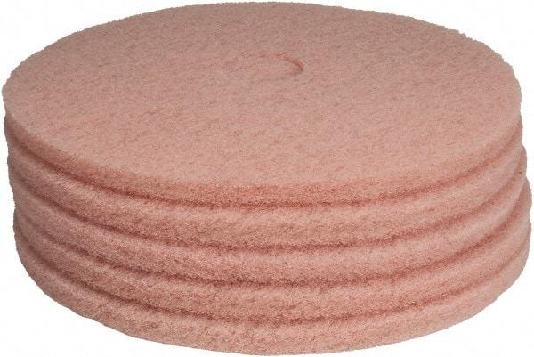 PRO-SOURCE - Polishing Pad - 20" Machine, Pink Pad, Polyester - Exact Tool & Supply