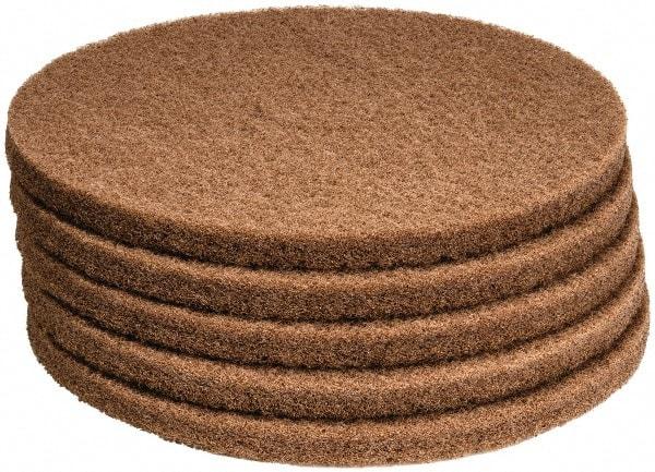 PRO-SOURCE - Polishing Pad - 17" Machine, Tan Pad, Polyester - Exact Tool & Supply