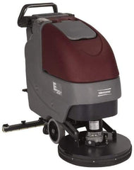 Minuteman - 20" Cleaning Width, Battery Powered Floor Scrubber - 0.75 (Brush) & 0.75 (Vacuum) hp, 180 RPM, 45" Water Lift, 12 Gal Tank Capacity, Series E20 - Exact Tool & Supply