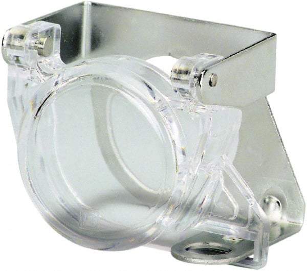 Square D - 30mm, Clear, Selector Switch Padlock Attachment - For Use with 9001K/SK Selector Switches - Exact Tool & Supply