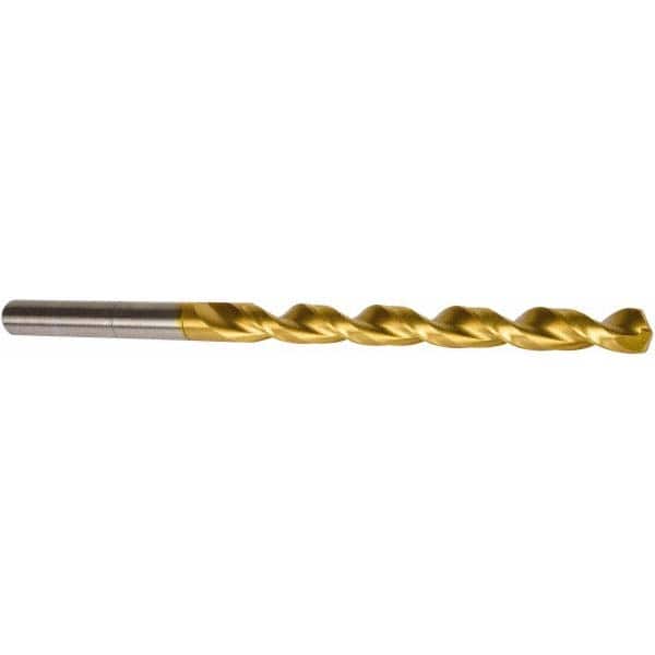 Precision Twist Drill - #40 135° Parabolic Flute High Speed Steel Taper Length Drill Bit - Exact Tool & Supply