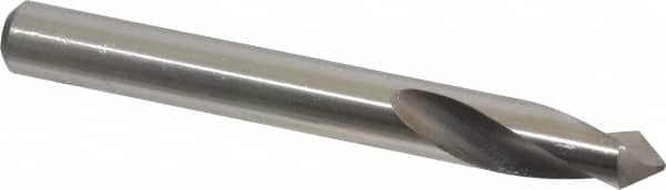 Precision Twist Drill - 3/8" Body Diam, 90°, 3-1/8" OAL, High Speed Steel Spotting Drill - Exact Tool & Supply