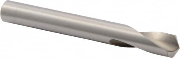 Precision Twist Drill - 3/8" Body Diam, 120°, 3-1/8" OAL, High Speed Steel Spotting Drill - Exact Tool & Supply