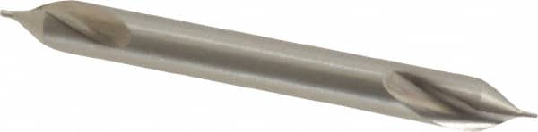 Precision Twist Drill - #000 Plain Cut 60° Incl Angle High Speed Steel Combo Drill & Countersink - Exact Tool & Supply