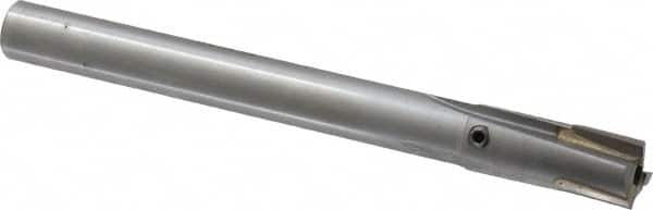 Made in USA - 7/16" Diam, 3/8" Shank, Diam, 3 Flutes, Straight Shank, Interchangeable Pilot Counterbore - Exact Tool & Supply