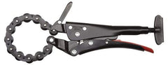 Proto - 9-27/32" OAL Standard Jaw Locking Chain Pipe Cutters - 1-3/32" Jaw Width, 2-61/64" Jaw Opening, Standard Handle - Exact Tool & Supply