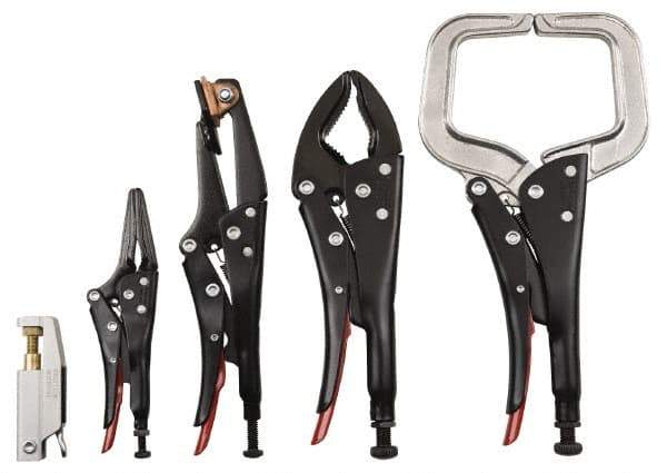 Proto - 5 Piece Welding Locking Plier Set - Comes in Plastic Pouch - Exact Tool & Supply