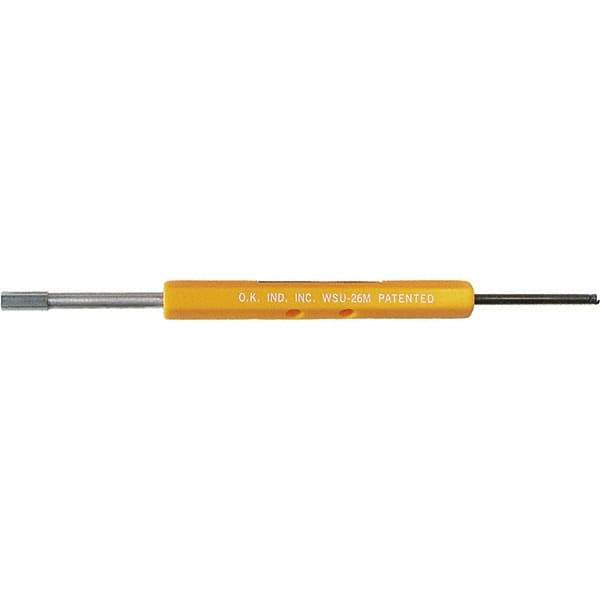 OK Industries - 26 AWG, Plastic, Hand Turning Wire Wrapping and Unwrapping Tool - Noninsulated, 1-1/2 Inch Deep - Exact Tool & Supply