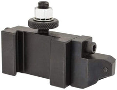 Dorian Tool - Series AXA, #881 Threading Tool Post Holder with External On-Edge Cartridge - 300mm & Under Lathe Swing, 1-1/2" OAH x 3.87" OAL, 7/8" Centerline Height - Exact Tool & Supply