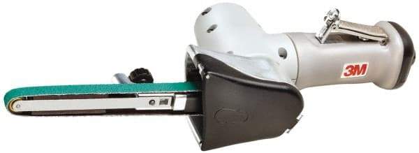 3M - 1/2 x 18 Inch, 22,000 RPM Air Belt Sander - 0.6 Hp, 27 CFM Air Consumption, 4,990 FPM Speed - Exact Tool & Supply