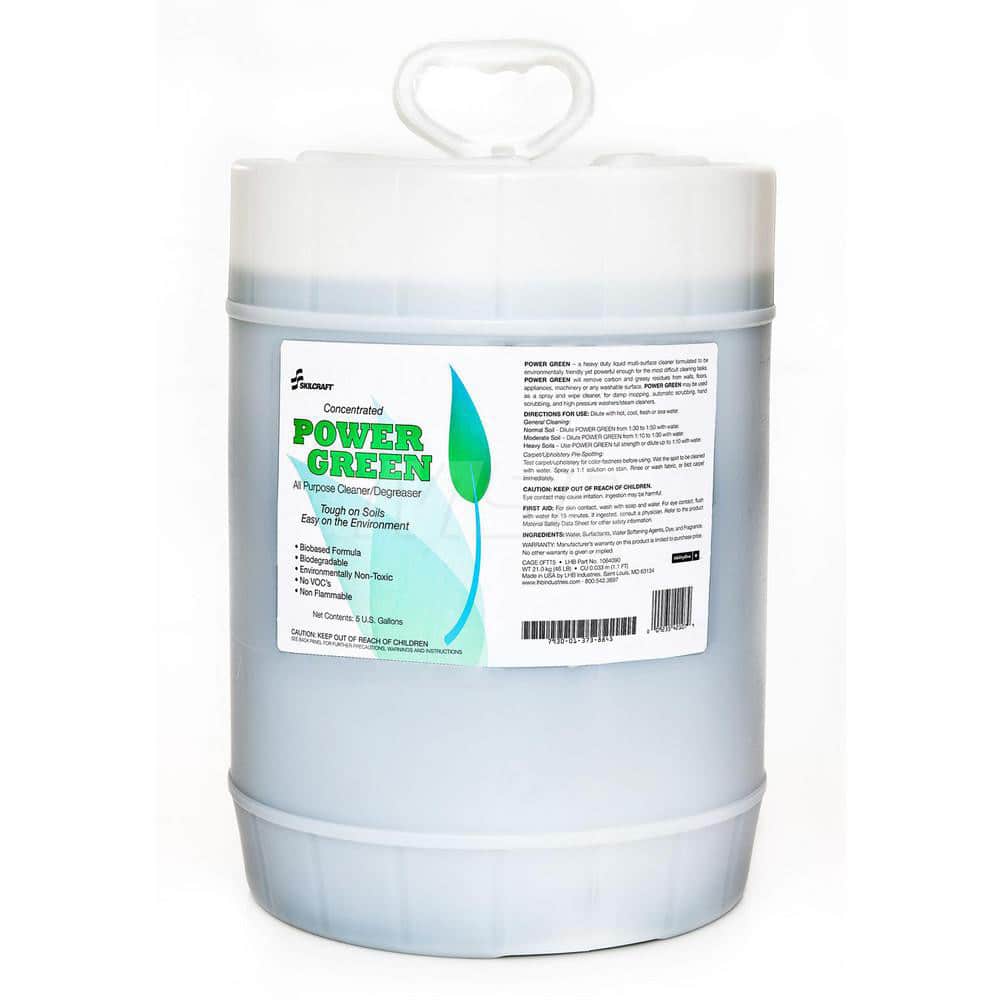 Ability One - All-Purpose Cleaners & Degreasers; Type: Cleaner/Degreaser ; Container Type: Can ; Container Size: 5 Gal. ; Scent: Unscented ; Form: Liquid - Exact Tool & Supply