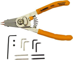 Lang - Standard Jaw, Snap Ring Plier - 1" OAL, Internal & External Snap Ring - Exact Tool & Supply