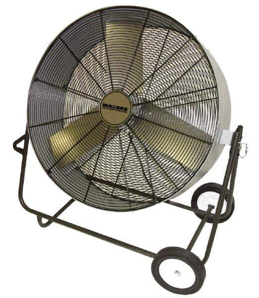 TPI - 30" Blade, Direct Drive, 1/4 hp, 4,400 & 3,800 CFM, Floor Style Blower Fan - 2.5 Amps, 120 Volts, 2 Speed, Single Phase - Exact Tool & Supply
