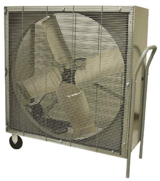 TPI - 42" Blade, Belt Drive, 3/4 hp, 18,200 CFM, Floor Stand Blower with Wheels - 11 Amps, 120 Volts, 1 Speed, Single Phase - Exact Tool & Supply