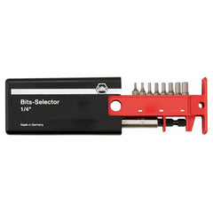 Hex Metric Bit Selector Set 1.5-8.0 mm, Magnetic 1/4″ Bit Holder in Plastic Storage Box - Exact Tool & Supply