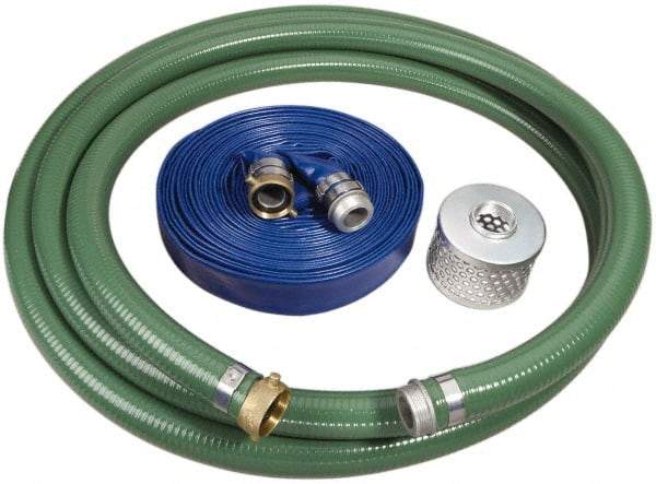 Alliance Hose & Rubber - Suction and Discharge Pump Hose Kits - For Use with 1-1/2 Inch Pumps - Exact Tool & Supply