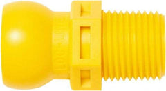 Loc-Line - 1/2" Hose ID, Male to Female Coolant Hose Connector - 3/8" NPT, For Loc-Line Modular Hose Systems - Exact Tool & Supply