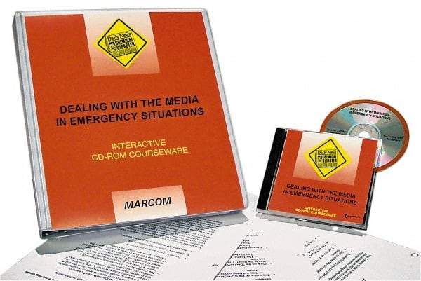 Marcom - Dealing with the Media in Emergency Situations, Multimedia Training Kit - 45 min Run Time CD-ROM, English & Spanish - Exact Tool & Supply