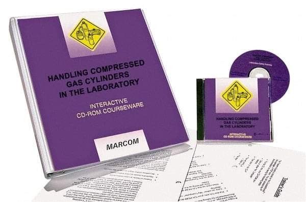 Marcom - Handling Compressed Gas Cylinders in the Laboratory, Multimedia Training Kit - 45 min Run Time CD-ROM, English & Spanish - Exact Tool & Supply