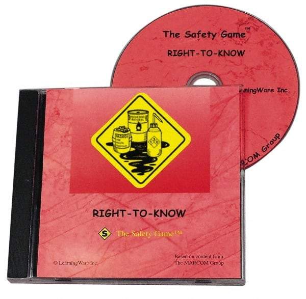 Marcom - Right to Know, Multimedia Training Kit - Computer Game, English - Exact Tool & Supply
