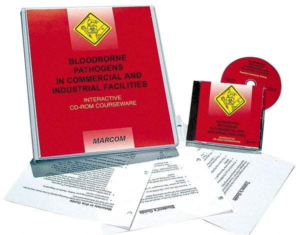 Marcom - Bloodborne Pathogens in Commercial and Industrial Facilities, Multimedia Training Kit - 45 min Run Time CD-ROM, English & Spanish - Exact Tool & Supply