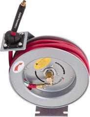 PRO-SOURCE - 35' Spring Retractable Hose Reel - 300 psi, Hose Included - Exact Tool & Supply