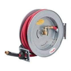 PRO-SOURCE - 35' Spring Retractable Hose Reel - 300 psi, Hose Included - Exact Tool & Supply