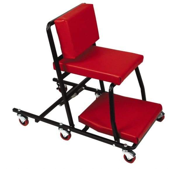 Whiteside - 320 Lb Capacity, 6 Wheel Convertible Creeper - Steel, 40" High x 17" Wide - Exact Tool & Supply