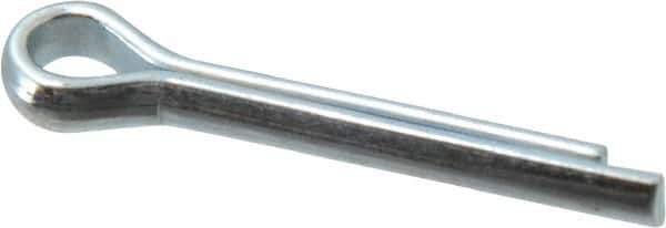 Value Collection - 5/32" Diam x 1" Long Extended Prong Cotter Pin - Grade 2, Zinc-Plated, Steel - Exact Tool & Supply