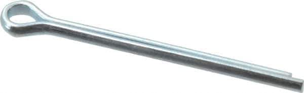 Value Collection - 5/32" Diam x 2" Long Extended Prong Cotter Pin - Grade 2, Zinc-Plated, Steel - Exact Tool & Supply