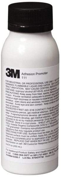 3M - 250 mL, Clear Adhesive Primer - For Use with 3M Tapes, VHB Tape - Exact Tool & Supply