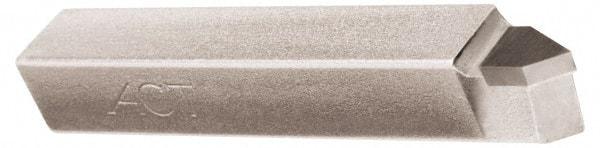 Made in USA - 1/4 x 1/4" Shank, Offset Threading Single Point Tool Bit - ER-4, Grade C2 - Exact Tool & Supply