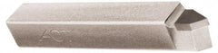 Made in USA - 1/4 x 1/4" Shank, Offset Threading Single Point Tool Bit - ER-4, Grade C2 - Exact Tool & Supply