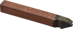 Made in USA - 1/4 x 1/4" Shank, Offset Threading Single Point Tool Bit - ER-4, Grade C5 - Exact Tool & Supply