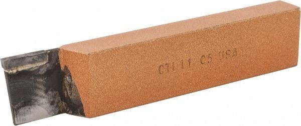 Made in USA - 1 x 1/2" Shank, Cutoff & Grooving Single Point Tool Bit - CT-111, Grade C5 - Exact Tool & Supply