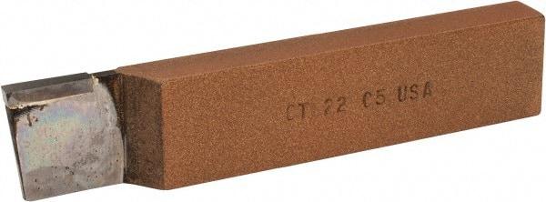 Made in USA - 1 x 1/2" Shank, Cutoff & Grooving Single Point Tool Bit - CT-122(433), Grade C5 - Exact Tool & Supply