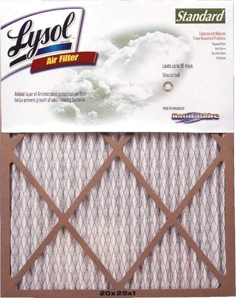 PrecisionAire - 14" Noml Height x 24" Noml Width x 1" Noml Depth, 30% Capture Efficiency, Wire-Backed Pleated Air Filter - Cotton Blend, For Any Unit - Exact Tool & Supply