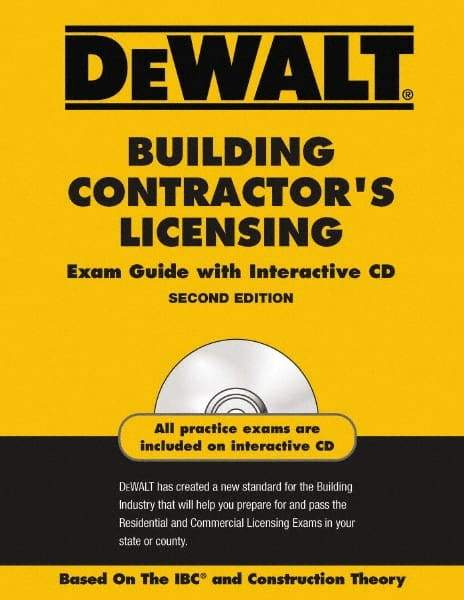 DeWALT - Building Contractors Licensing Exam Guide with CD-ROM Publication with CD-ROM, 2nd Edition - by American Contracotrs Exam Services, Pal Publications, 2008 - Exact Tool & Supply