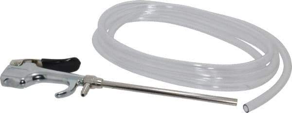 Coilhose Pneumatics - Safety Extension Tube w/Siphon Spray Thumb Lever Blow Gun with 8' Siphon Tube - 1/4 NPT - Exact Tool & Supply