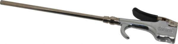 Coilhose Pneumatics - Safety Extension Tube Thumb Lever Blow Gun - 1/4 NPT, 8" Tube Length - Exact Tool & Supply