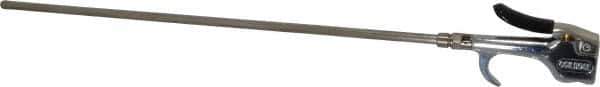 Coilhose Pneumatics - Safety Extension Tube Thumb Lever Blow Gun - 1/4 NPT, 16" Tube Length - Exact Tool & Supply