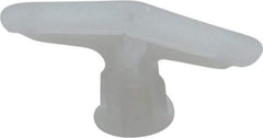 Toggler - #6 to 14 Screw, 5/16" Diam, 1-1/2" Long, 5/8 to 3/4" Thick, Plastic Toggle Drywall & Hollow Wall Anchor - 5/16" Drill, Plastic, Use in Drywall - Exact Tool & Supply