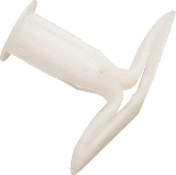 Toggler - #6 to 14 Screw, 5/16" Diam, 2" Long, 1" Thick, Plastic Toggle Drywall & Hollow Wall Anchor - 5/16" Drill, Plastic, Use in Drywall - Exact Tool & Supply