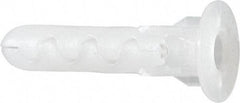 Toggler - 1/4" Diam, 1/4" Drill, 1-3/16" OAL, Plug Concrete Anchor - Plastic, Flange Head - Exact Tool & Supply